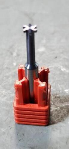 DESCRIPTION: (10) SOLID CARBIDE KEYSEAT CUTTERS BRAND/MODEL: MITGI E01-076-AL SIZE: .1850" D 0/035" THICK RETAIL$: $77.60 QTY: 10
