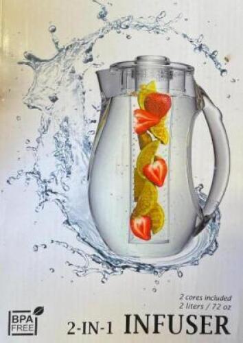 CRYSTALINE HOUSEWARES 2-IN-1 WATER INFUSER RETAILS FOR $12.95