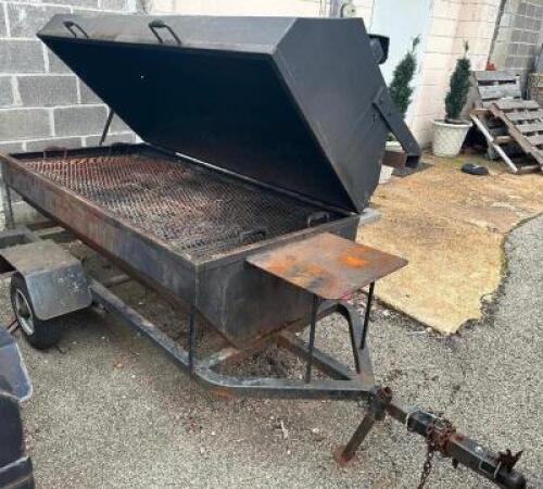 72" X 36" CHARCOAL BBQ GRILL TRAILER