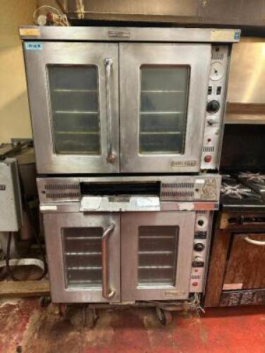 WOLF DOUBLE STACK GAS CONVECTION OVEN W/ SNORKEL.