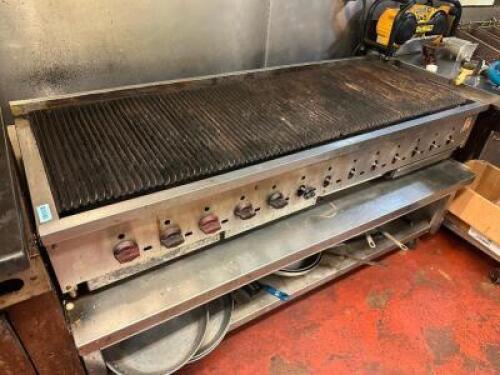 WOLF 72" 13 BURNER RADIANT CHARBROILER. EQUIPMENT STAND IS NOT INCLUDED.