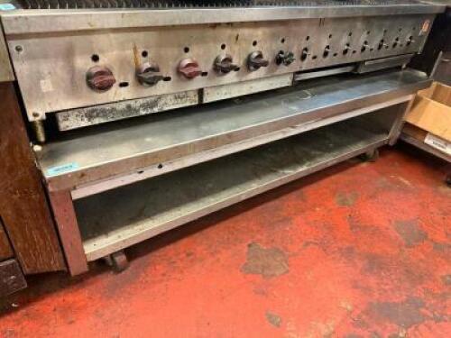 72" X 30" LOW BOY STAINLESS EQUIPMENT STAND.