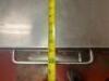 22" X 20" HEAVY DUTY ROLL ABOUT EQUIPMENT STAND W/ LOWER STORAGE. ALL STAINLESS - 4