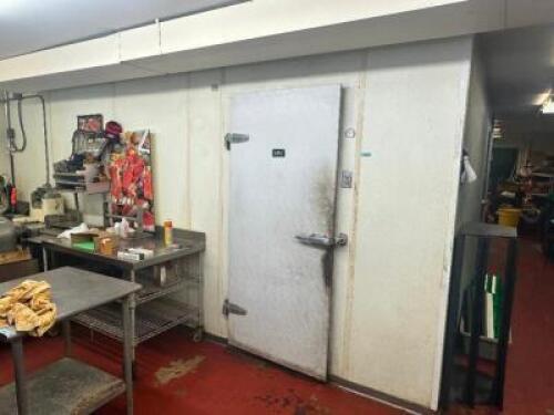 20' X 18' WALK IN COOLER / COOLER COMBO WITH EVAPORATORS AND COMPRESSOR.