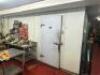 20' X 18' WALK IN COOLER / COOLER COMBO WITH EVAPORATORS AND COMPRESSOR.