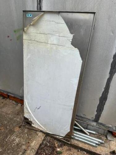 60" X 30" HEAVY DUTY STAINLESS LOW BOY EQUIPMENT STAND ( NEVER USED)
