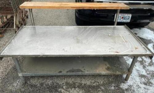 60" X 30" HEAVY DUTY STAINLESS LOW BOY EQUIPMENT STAND