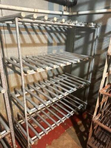 (2) 48" X 24" FIVE TIER METAL DUNNAGE RACKS.