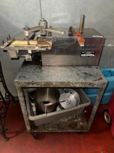 ROY E SCHMIDT PATTY PRESS W/ STAND.
