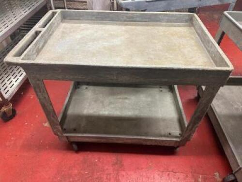 TWO TIER PLASTIC UTILITY CART.
