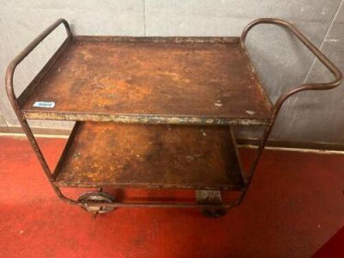 36" TWO TIER METAL UTILITY CART