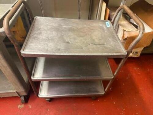 THREE TIER STAINLESS UTILITY CART