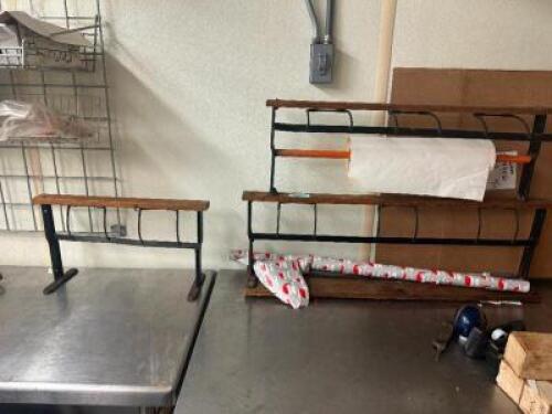 (2) VINTAGE ROLL PAPER DISPENSER.