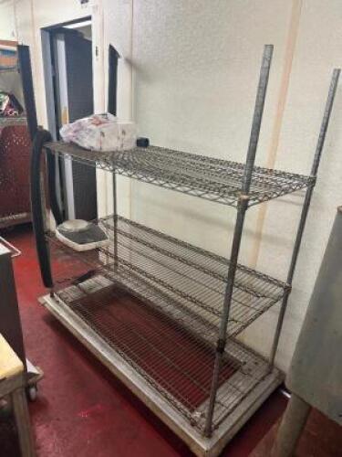 60" X 18" THREE TIER WIRE RACK
