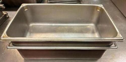 (3) FULL SIZE STAINLESS INSERTS