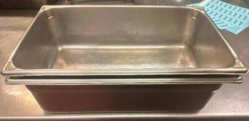 (3) FULL SIZE STAINLESS INSERTS