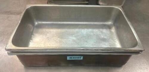 (4) FULL SIZE STAINLESS INSERTS