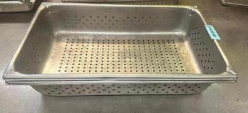 (2) FULL SIZE SLOTTED STAINLESS INSERTS