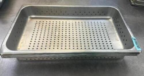 (4) FULL SIZE SLOTTED STAINLESS INSERTS