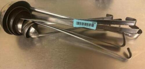 (8) ASSORTED STAINLESS LADLES