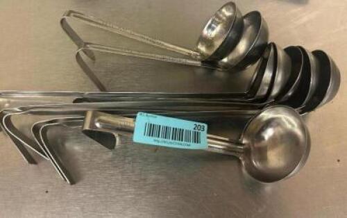 (8) ASSORTED STAINLESS LADLES