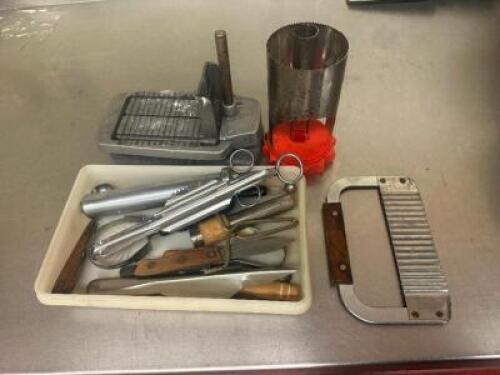 (1) LOT OF ASSORTED UTENSILS.
