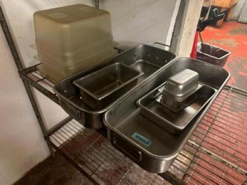 (1) LOT OF ASSORTED STAINLESS AND PLASTIC INSERTS.