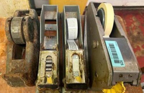 (4) ASSORTED TAPE AND LABEL DISPENSERS