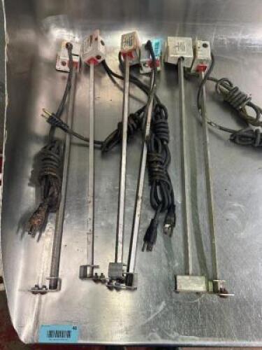 (5) CLAMCO TARELINE HEATED BARS FOR WRAP STATIONS
