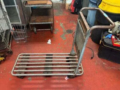 36" METAL WAREHOUSE CART.