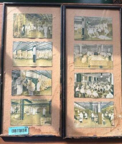 (2) PICTURE FRAMES - ST. LOUIS STOCK HOUSE PHOTOS.