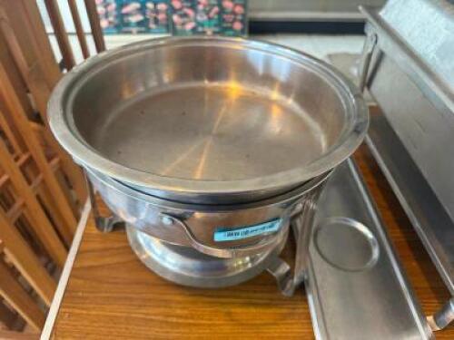 12" ROUND STAINLESS CHAFFER DISH W/ STAND