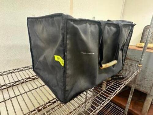 INSULATED DELIVERY BAG - BLACK