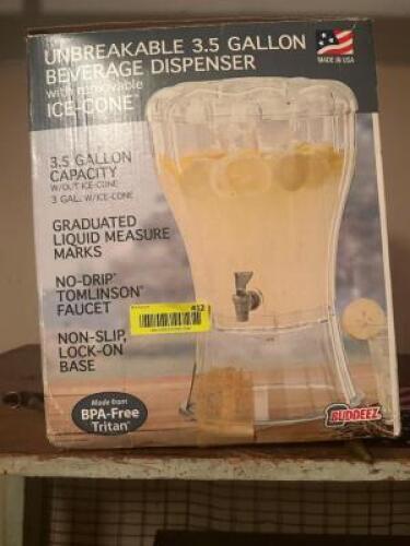 3.5 GALLON BEVERAGE DISPENSER W/ BOX.