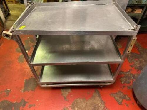 THREE TIER STAINLESS UTILITY CART