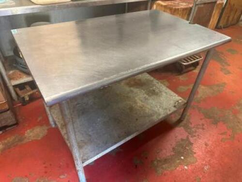 48" X 30" STAINLESS TABLE
