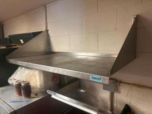 36" X 18" STAINLESS WALL SHELF