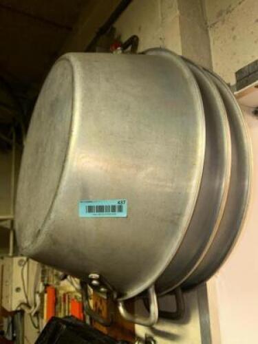(3) 16" STAINLESS MIXING BOWLS W/ HANDLES