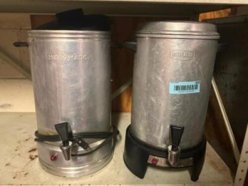 (2) PERCOLATORS