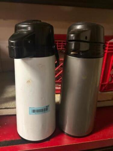 (2) INSULATED BEVERAGE DECANTERS