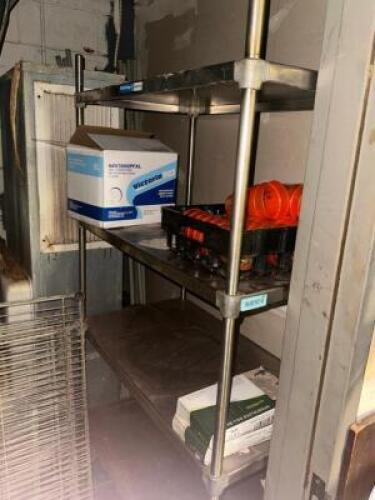 48" X 18" FOUR TIER STAINLESS SHELF
