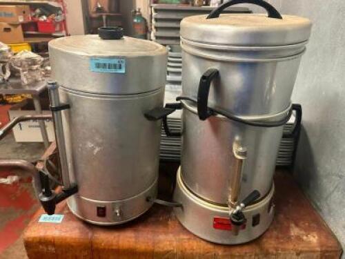 (2) PERCOLATORS