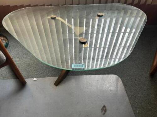 48" GLASS COFFEE TABLE