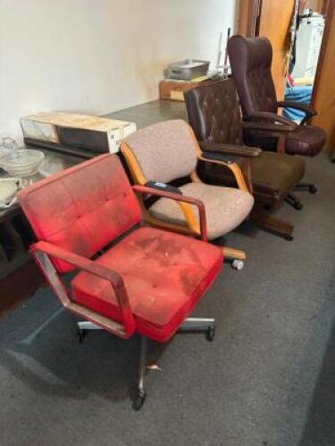 (4) ASSORTED OFFICE CHAIRS