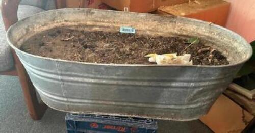 36" METAL PLANTER BOX.