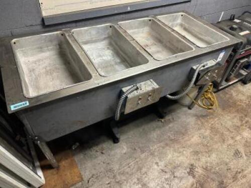 FOUR WELL WATERLESS STEAM TABLE ( ELECTRIC )