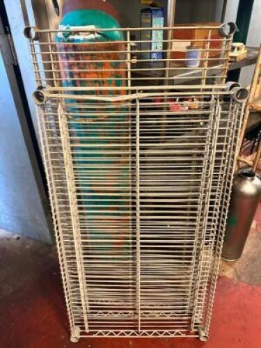 (4) ASSORTED WIRE SHELVING INSERTS