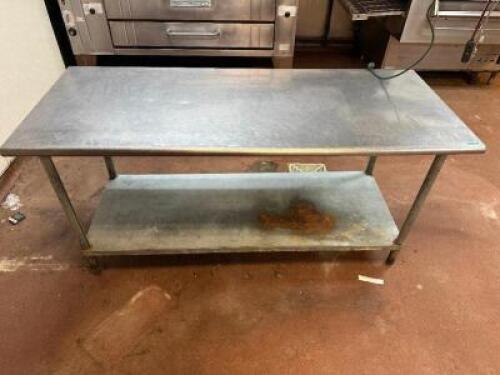 72" X 30" STAINLESS TABLE