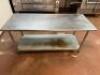 72" X 30" STAINLESS TABLE