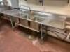 ADVANCE TABCO THREE WELL STAINLESS POT SINK W/ SPRAYER - 2
